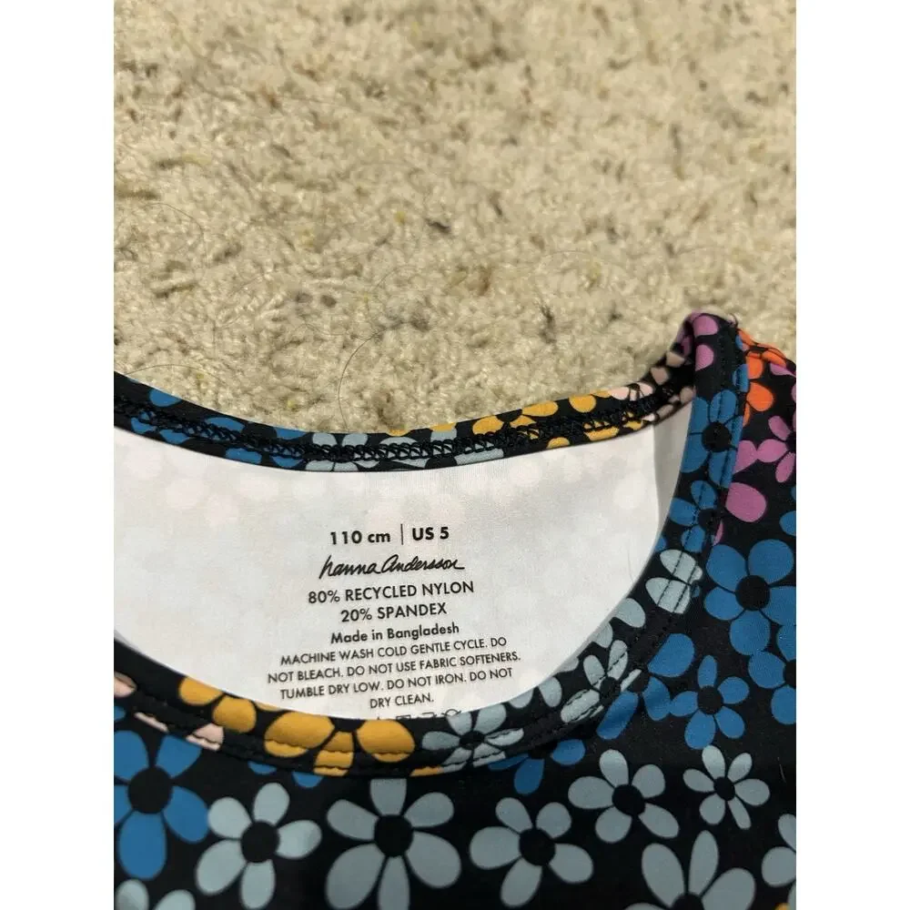 Hanna Andersson 110 / US 5 Active SET MadeToStretch Tank Top/Leggings Floral F26